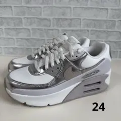 ✨新品✨ナイキ エア マックス 90 LV8 メタリックプラチナム24cm