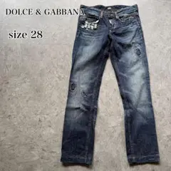 D&G ダメージ加工 デニム 28 ドルガバ Y2K archive 00sのサムネイル
