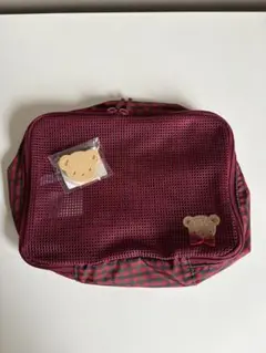 ファミリア　メッシュポーチS ピンクマセット