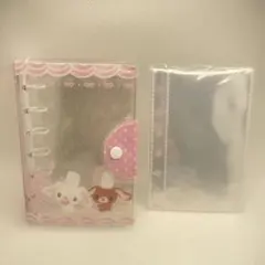 シュガーバニーズ A7 シール帳 クリアバインダー リフィル付　ラメ　グリッター