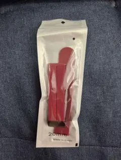 20mm スマートウォッチ用 シリコンバンド レッド