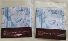 3COINS×矢沢あい　ご近所物語　ハンカチ2点　53×53㎝　同じものを2つ