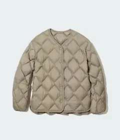 【UNIQLO】ユニクロ ウルトラライトダウンリラックスジャケット カーキ M