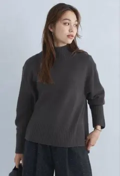 グリーンレーベルリラクシング ハイネックプルオーバーニット