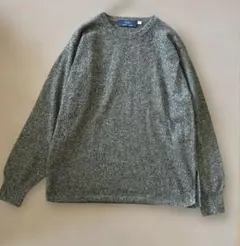 【美品】GOBI モンゴル　カシミヤ 長袖クルーネックセーター M グレー