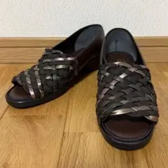 ☆ゲリラセール☆【サンジェノバ】 編み込み サンダル 22.5cmのサムネイル