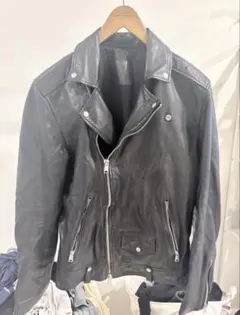 佐藤様専用ALLSAINTS レザー ダブルライダース ジャケット ブラック Mのサムネイル