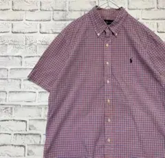 長袖チェックシャツ