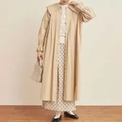 fig London winter dress ベージュ