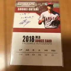 大谷プリントサイン入りカード。