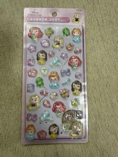 ディズニープリンセス ボンボンドロップシール