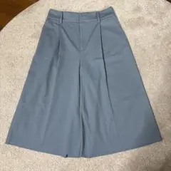 【新品未使用】ライトブルー ワイドクロップドパンツ