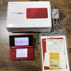 ニンテンドー3DS 本体　箱　レッド　ジャンク