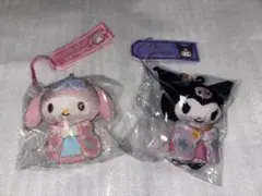 サンリオ マイメロディ クロミ 着物 ストラップ 2個セット
