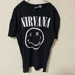 H&M 半袖Tシャツ プリント クルーネック 半袖 黒 XS 綿 スマイルのサムネイル
