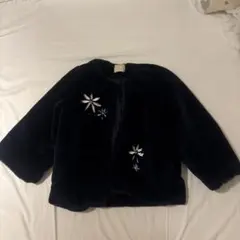 Discoat ネイビー ファーコート