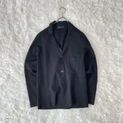 UNIQLO ミラノリブジャケット（L）オフィスカジュアル　黒　カーディガン風