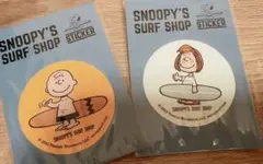 スヌーピー サーフショップ ステッカー2枚セット