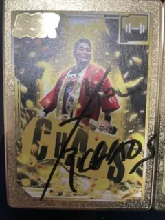 佐々木健介 ソフビフィギュア サイン入り。新日、全日、NOAH 2025年