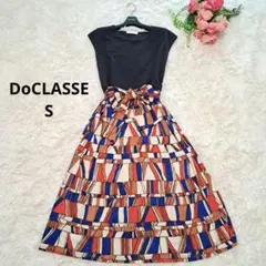 美品☆DoCLASSE ドゥクラッセ 異素材コンボワンピース リボンのサムネイル