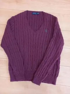 【未使用】POLO RALPH LAUREN ケーブルニット Lサイズ