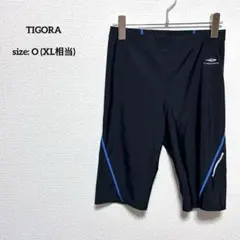 美品 ティゴラ メンズ ビッグサイズ XL フィットネス水着 ハーフスパッツ 黒
