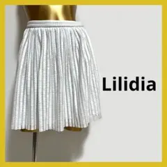 【5807】Lilidia リブレース フレアスカート 2 ホワイトのサムネイル