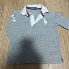 Polo by Ralph Lauren グレー 長袖ポロシャツ90ｃｍ