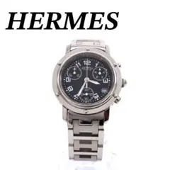 ☆極美品 CL6.710 エルメス クリッパー 時計 ブラック メンズ - メルカリ