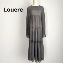 Louere シアーティアードワンピース M グレー