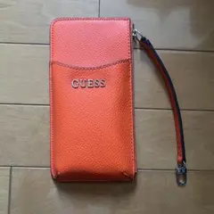 GUESS ストラップ付きポーチ オレンジのサムネイル