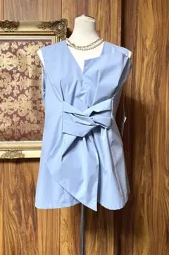 Acka drape volume tops Blue - メルカリ