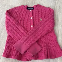 Ralph Lauren ピンク カーディガン 4T
