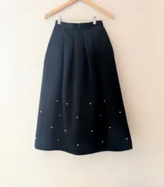 NEMIKA ネミカ フレア スカート パール フォーマル 光沢