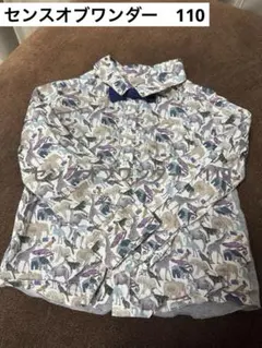 センスオブワンダー　アニマル　シャツ　グレー　110