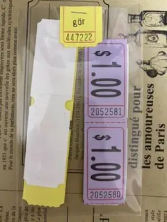 コラージュ チケット 紙モノ 4枚入