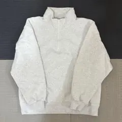 GU　ヘビーウェイトスウェットハーフジッププルオーバー 　Mサイズ　白