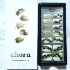 ★ohora★N Glimmering Leaf★オホーラネイルシール14枚