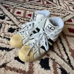 アディダス スーパースター ハイカット スニーカー ホワイト/ブラック