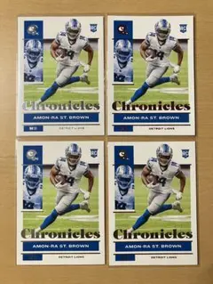 NFL LIONS WR AMON-RA ST BROWN RC4枚セット