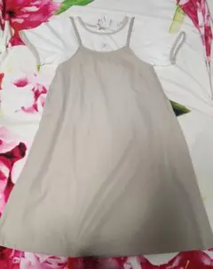 JENNI love 重ね着 風 ワンピース 150cm ベージュのサムネイル