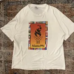90s  アトランタオリンピック　非売品　USA製　激レア　Tシャツ 90s USA製 アトランタオリンピック100周年 半袖Tシャツ デッドストック