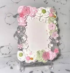 B8 桜 三色団子 春 ホイップデコ トレカケース ハンドメイド 透明感 水滴