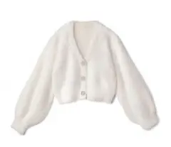 ショート丈シャギーニットカーディガン[kz116]