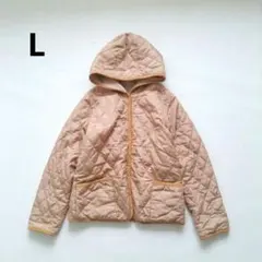 キルティングジャケット フーディ　カジュアル　裏起毛