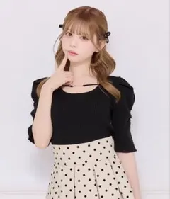 apres jour フロントビジューニットトップスのサムネイル
