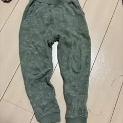 恐竜柄オリーブグリーンボトムス 120