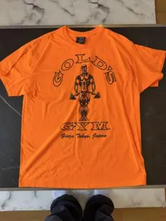 未使用 ゴールドジム　Tシャツ　ＸＬ　オレンジ