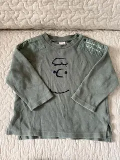 プティマイン　PEANUTS 長袖Tシャツ 90cm グリーン