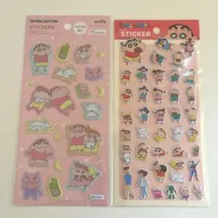 クレヨンしんちゃん シール　ぷっくりステッカー　マシュマロ　セリア　しんちゃん